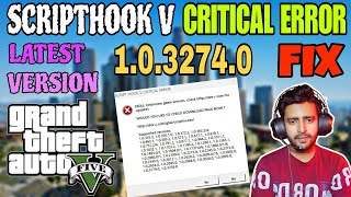 How to Fix Gta 5 Script hook V Critical Error  GTA 5 Latest Update 1032740 Error Fix  July 2024 [upl. by Hesketh]