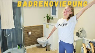 Wir renovieren unser Badezimmer  ALBTRAUM BAD weicht modernem Look [upl. by Einneb]