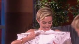 Ellens Gift To Miley Cyrus on The Ellen Show [upl. by Tobin]