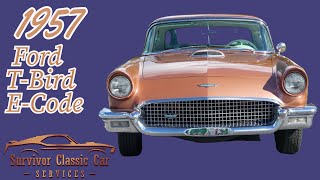 E Code Dual 4 barrel 312 V8 1957 Ford Thunderbird for sale Survivor Classic Cars Tampa [upl. by Derraj9]