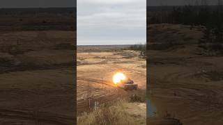 Italian C1 Ariete MBT at the shooting range [upl. by Znerol]