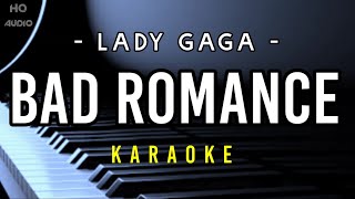 Bad Romance  Lady Gaga  Hd Karaoke [upl. by Limhaj]