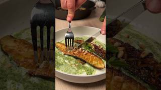 Balsamic Roasted Zucchini on Salsa VerdeYogurt Bed 🫗🍋 healthyrecipes zucchini easyrecipe [upl. by Goetz]