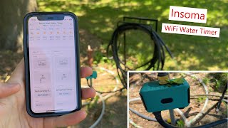 Insoma WiFi Water Timer easy connect works from app water timer gardening [upl. by Esiahc]