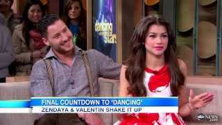 DWTS Season 16 Contestant Zendaya and Val Visit GMA [upl. by Angelika]