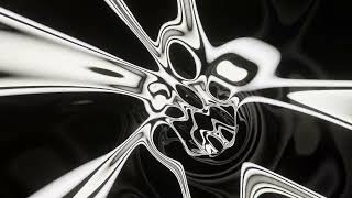 Abstract Background Video 4k VJ LOOP NEON Tunnel Wave Metallic Black White Screensaver Visual [upl. by Lalise357]