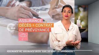 Assurance vie assurance décès quelles sont les différences  CONSOMAG [upl. by Dlorad]