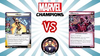 Marvel Champions Français Magik VS Magneto EXPERT  Decktech [upl. by Droc501]