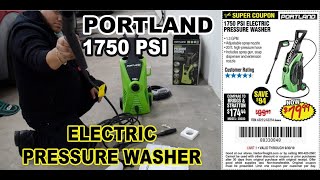 Portland 1750 PSI Electric Pressure Washer prueba [upl. by Nirrat]