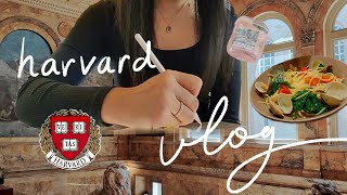 Harvard vlog  daily life as a college student boston library organic chemistry [upl. by Steinway]