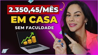 4 PROFISSÕES 2024 PARA GANHAR MUITO DINHEIRO DE CASA SEM FACULDADE Freelancer [upl. by Selestina]