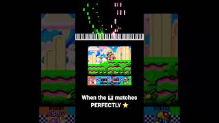 When the piano matches PERFECTLY ⭐️ 🎹sheetmusicboss piano kirby gourmetrace nintendo music [upl. by Atinniuq]