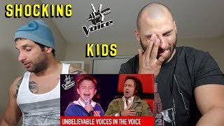 UNBELIEVABLE  Shocking Blind Auditions The Voice Kids REACTION [upl. by Cirred]