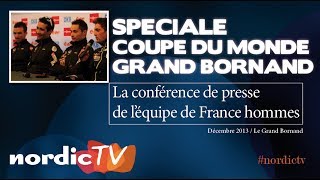 Grand Bornand  la conférence de presse des biathlètes français Nordic TV [upl. by Oralla258]