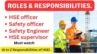 dailyhseguideSafety officer duties and responsibilitiesSafety officer interviewHSE [upl. by Ttsepmet462]