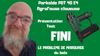 Fini le problème de marques sur le bois avec la Parkside PDT 40 E4 Agrafeuse cloueuse pneumatique [upl. by Kcirdnekel314]