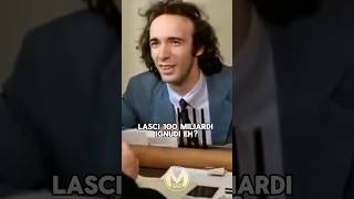 Benigni e i 100 milioni investiti 💸 short [upl. by Murtagh]