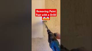 Removing Paint Fast with a Drill 😱😱 [upl. by Wardle741]