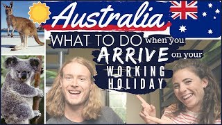 AUSTRALIA WORKING HOLIDAY  EXACTLY What you NEED to do when you arrive [upl. by Gitel]