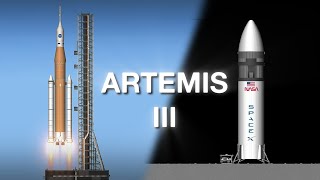 Artemis3 Full Mission in Spaceflight Simulator [upl. by Kuo568]