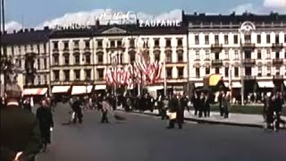 Kolorowa Warszawa  3 maja 1939 Plac Piłsudskiego [upl. by Loveridge429]