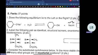 ACS UH  Organic Chemistry 1 Final Exam Review  November 25 2024 [upl. by Elene390]