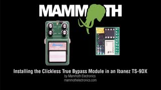 Installing the ClickLess True Bypass into an Ibanez TS9DX [upl. by Yajeet]