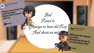 BSD REACT TO soukokuSHIPS [upl. by Anuahsar]