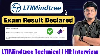 🔥LTIMindtree Breaking News  Exam Result Declared  LTIMindtree Technical HR Interview Questions [upl. by Tterej]