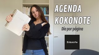 AGENDA KOKONOTE DÍA por PÁGINA  Cómo ES por DENTRO y cómo me ORGANIZO en el TRABAJO [upl. by Roswell326]