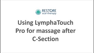 LymphaTouch NPT for back massage after CSection [upl. by Trojan38]