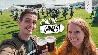 Our First SCOTTISH HIGHLAND GAMES Cowal Gathering Dunoon Scotland [upl. by Young]