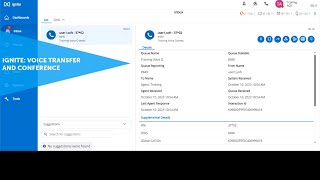 Ignite Voice Transfer and Conference MiContact Center Business [upl. by Amorete670]