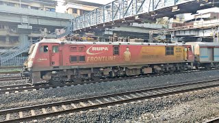 Rupa Front Line Ad on KYN WAP7 Towing 12336 Mumbai LTT  Bhagalpur SF Express [upl. by Eceryt]