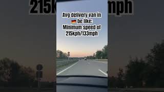 German delivery van’s minimum speed autobahn vw volkswagen transporter van topspeed Germany [upl. by Girvin]