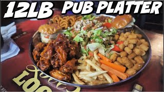 GIANT PUB FOOD CHALLENGE WITH SPICY WINGS In Orlando Florida  Cheers  Man Vs Food [upl. by Navac]