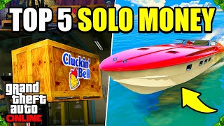 Top 5 BEST WAYS To Make MILLIONS SOLO in GTA 5 Online 2024 [upl. by Phip154]