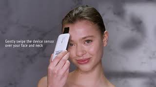 Video microsonic facial device  hydramemory skin routine [upl. by Shepard]