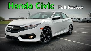 2017 Honda Civic Sedan Full Review  Touring EXL EXT EX amp LX [upl. by Morlee]