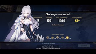 HI3 BETA 54 Elysian Realm SILVERWING NEX S0  Difficulty 150  17F [upl. by Tricia]