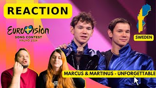 🔊 Реакція на Marcus amp Martinus  Unforgettable  Sweden 🇸🇪  Eurovision 2024 [upl. by Roger]