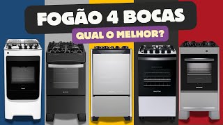 Qual FOGÃO 4 BOCAS Comprar  Qual Melhor Fogão 4 Bocas Mesa de Vidro  Atlas Dako Consul [upl. by Dawn893]