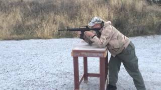 Shooting my XM177AR15A2 Clone At Dusk [upl. by Grosz]