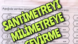 UZUNLUK ÖLÇÜLERİ SANTİMETREYİ MİLİMETREYE ÇEVİRMEuzunlukölçüleri [upl. by Galvan]