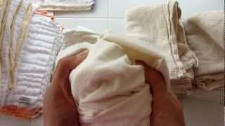 Cloth Diapering Overview Prefolds and Flats [upl. by Areemas]