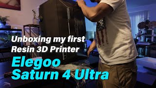 Unboxing Elegoo Saturn 4 Ultra  My First Resin 3D Printer [upl. by Yelnoc363]