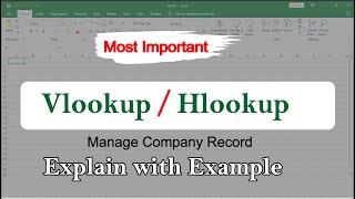 VLOOKUP AND HLOOKUP IN EXCEL  VLOOKUP FUNCTION  HLOOKUP FUNCTION [upl. by Las444]