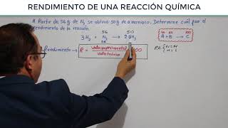 Rendimiento de una reacción química [upl. by Yeliw]