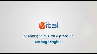 ADManager Plus Backup Addon  ManageEngine [upl. by Bergeron758]