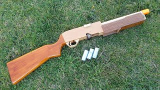 Shell ejecting rubber band shotgun [upl. by Ayatal]